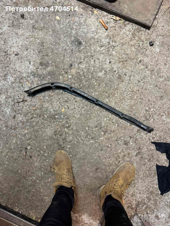 Спойлер(Мустак) гумен долен ляв предна броня Опел Мерива Opel Meriva A само за 20Eur. 93296813, снимка 1