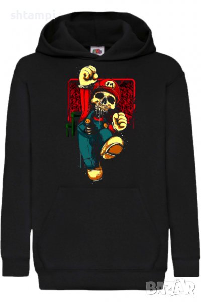 Детски Суитчър/Суитшърт Mario Zombie 1,Super Mario,Игра,Подарък,Изненада,Забавление,Рожден Ден, снимка 1