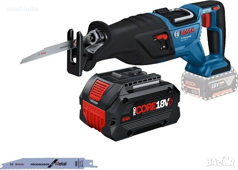 Акумулаторен саблен трион GSA 185-LI 1xProCORE 8.0Ah+ Bosch, снимка 1