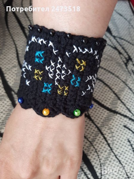 Плетени гривни със шевица , снимка 1