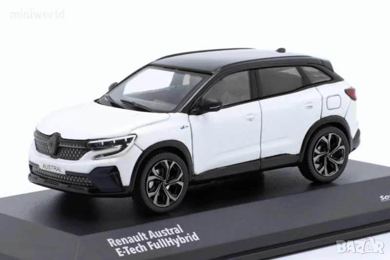 RENAULT AUSTRAL E-TECH Full Hybrid 2022 - мащаб 1:43 на SOLIDO моделът е нов в PVC дисплей-кейс, снимка 1