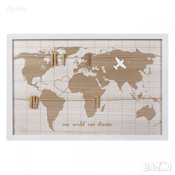 Голямо дървено пано за пътешественици, снимка 1