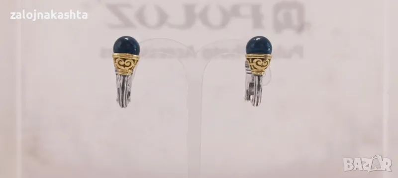 Старинни Италиански Обеци с Злато и Сребро-8,97гр, снимка 1