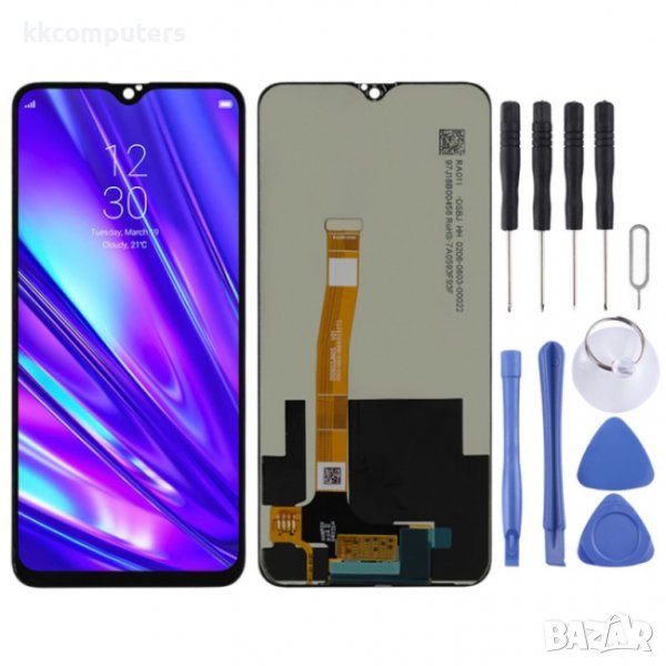 LCD Screen and Digitizer Full Assembly for OPPO Realme 5 Pro / Realme Q, снимка 1