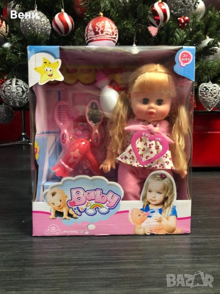 Пишкащо бебе с аксесоари 01 , снимка 1