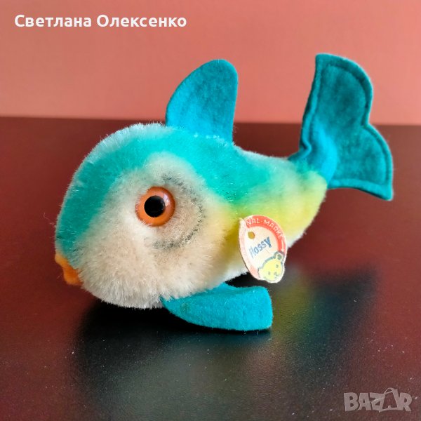 Колекционерска мека играчка Steiff Flossy Fish Риба, снимка 1