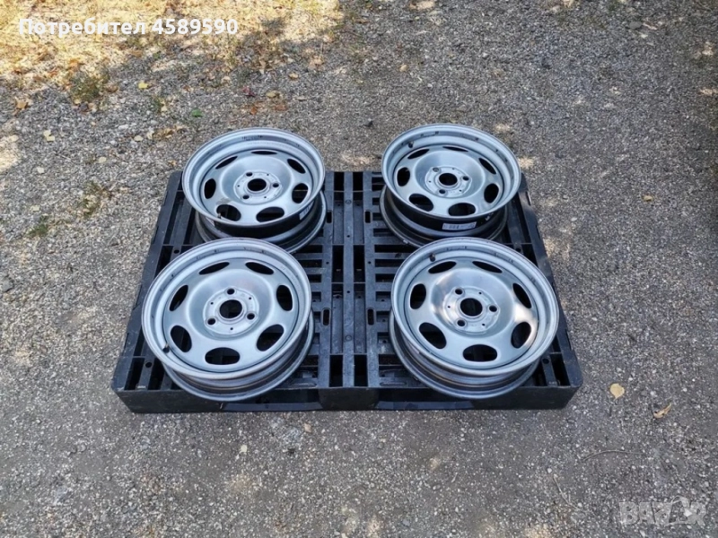 4бр. Оригинални железни джанти 15цола 3x112.5 за Smart, снимка 1
