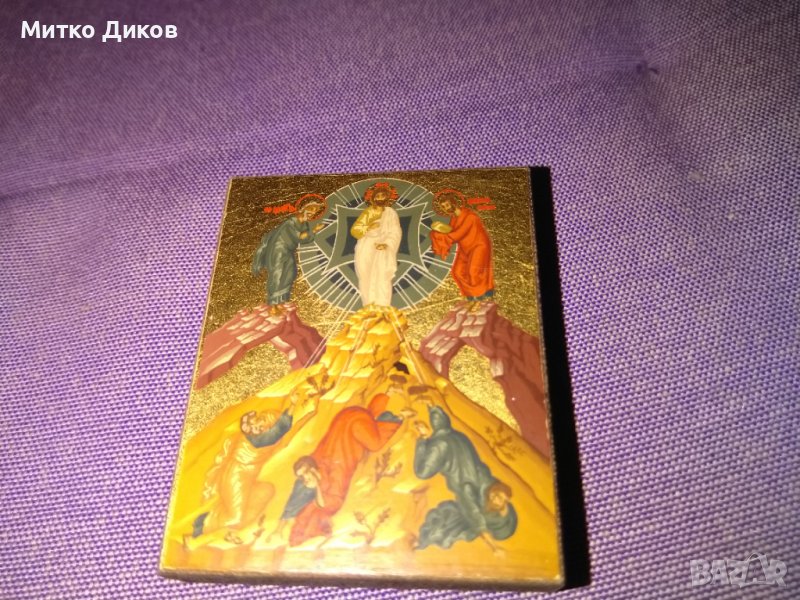 Икона нова дървена рисувана сертифицирана 60х48х12мм, снимка 1