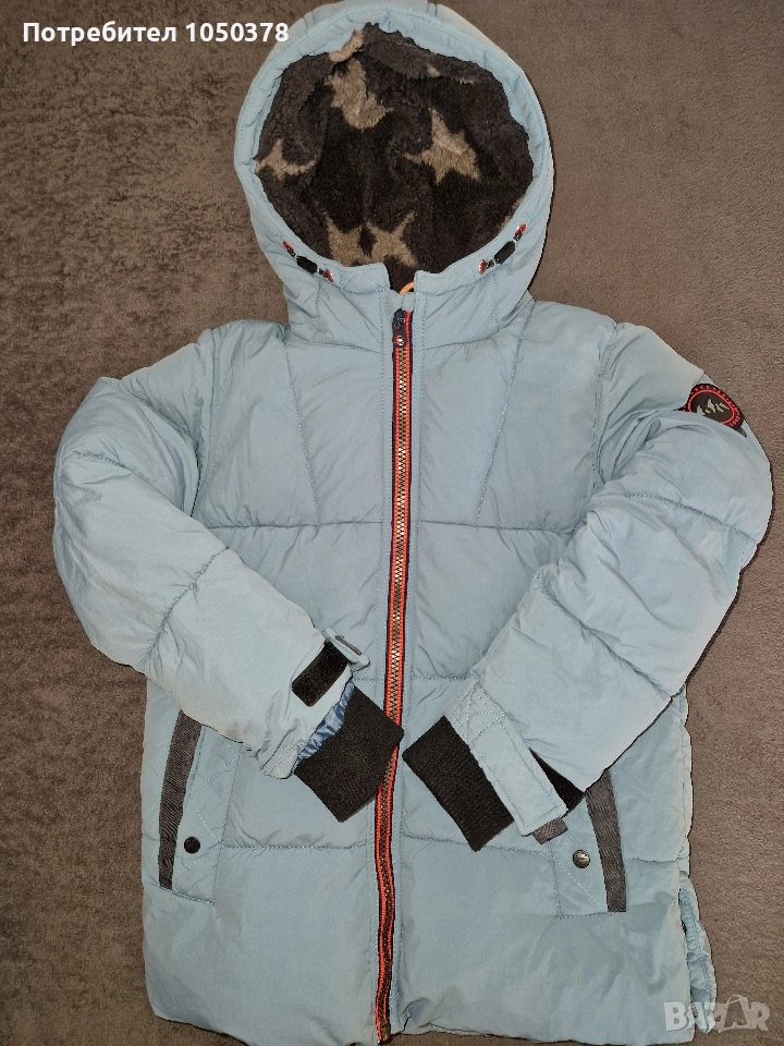 Next: детско зимно яке с топла подплата 116/122/128см, 6-8г, снимка 1