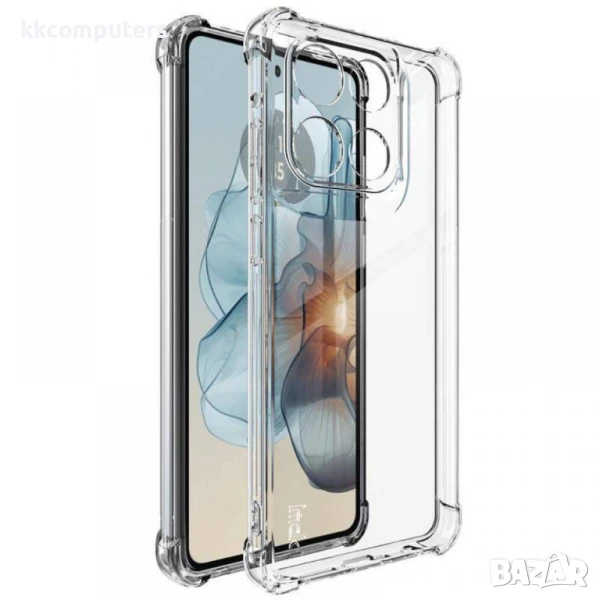 Motorola Moto G Stylus 5G 2025 IMAK Прозрачен Удароустойчив Калъф с Въздушни Възглавници + Скрийн Пр, снимка 1