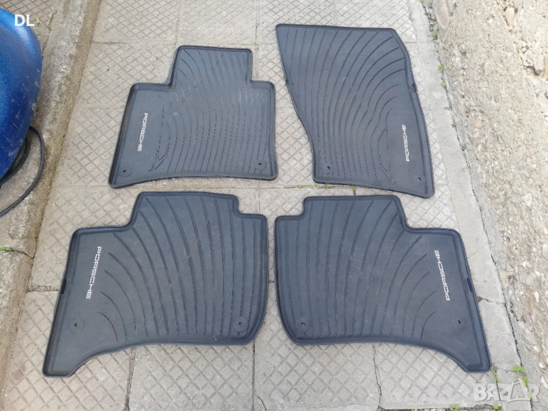 Гумени оригинални стелки за Porsche Cayenne II 958 2010-2017г. Порше Кайен 2ра генерация , снимка 1