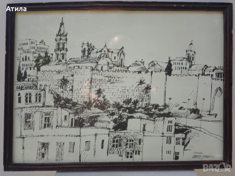 картина Йерусалим 49/37 см, снимка 1