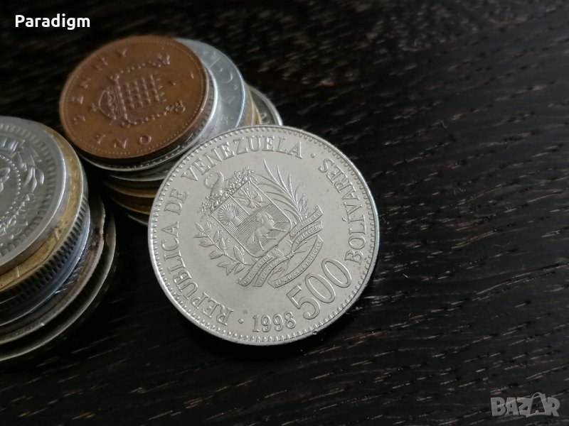 Mонета - Венецуела - 500 боливара | 1998г., снимка 1