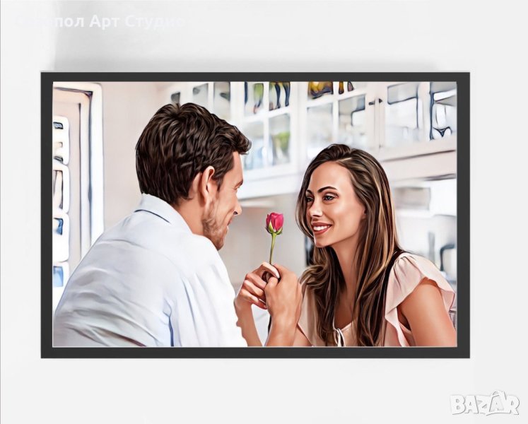 Идея за подарък ДИГИТАЛЕН ПОРТРЕТ В РАМКА, снимка 1