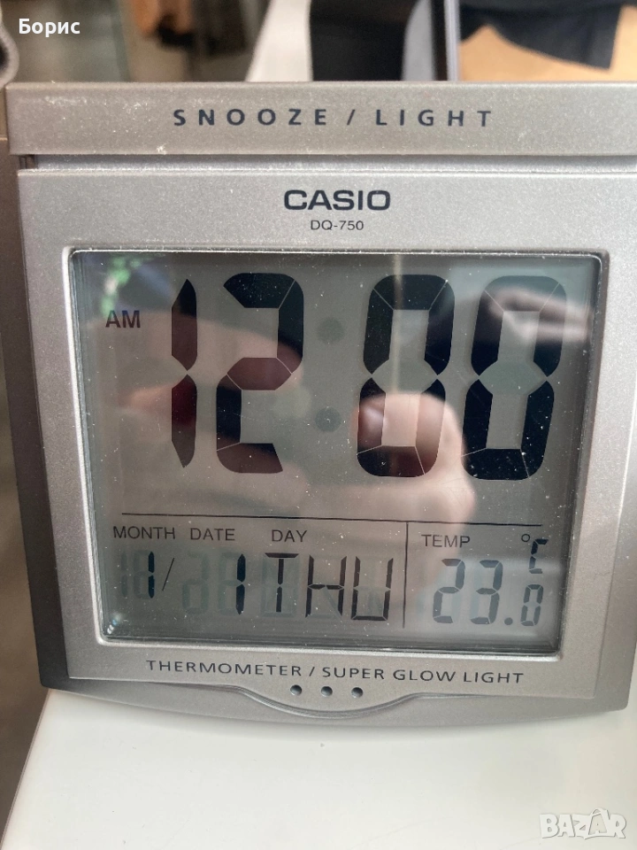 Casio DQ-750,часовник,будилник,термометър,ОТЛИЧЕН, снимка 1