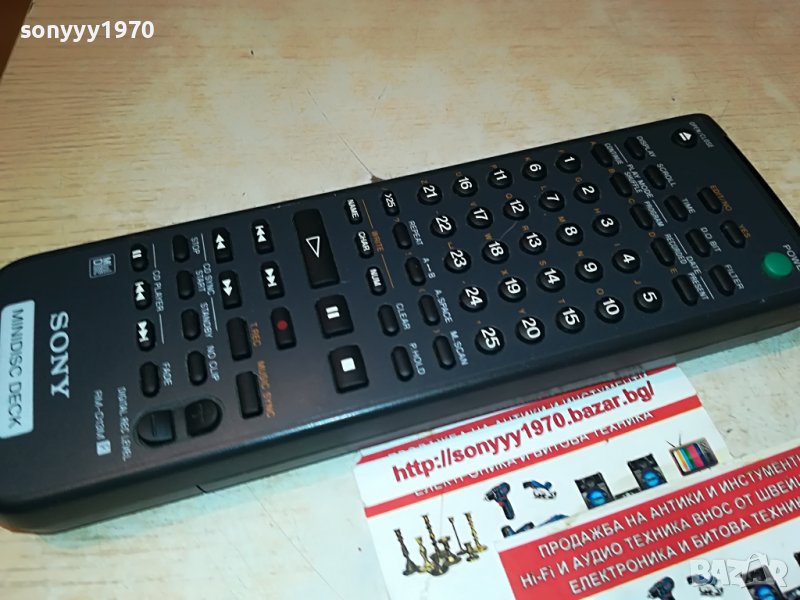 SONY RM-D13M MINIDISC DECK REMOTE CONTROL-ВНОС SWISS 1809221124, снимка 1