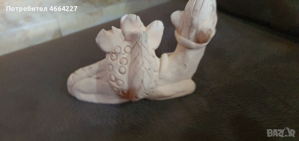 Ръчно изработена керамична фигурка на камила, снимка 1