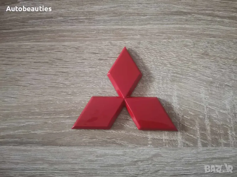 червено лого Mitsubishi 9 см, снимка 1