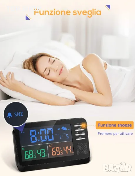  Метеорологична станция YISSVIC с голям цветен дисплей, снимка 1