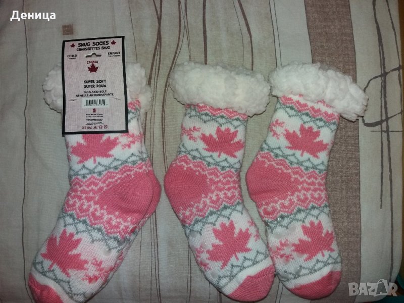 Зимни чорапки с пух, номер 31-33, снимка 1