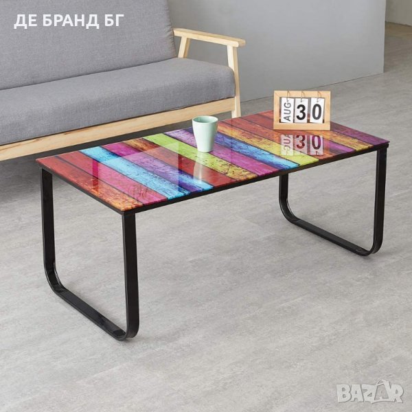 Стъклена масичка за кафе BZYYCT025RB , снимка 1