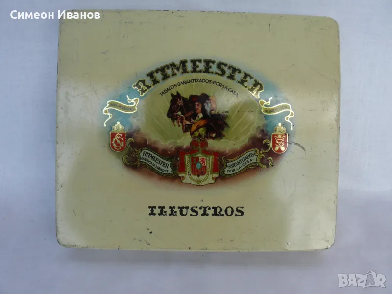 Интересна стара метална кутия от цигари пурети #1981, снимка 1