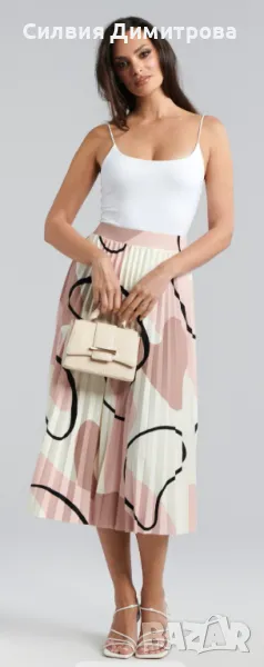 Плисирана миди midi пола , снимка 1