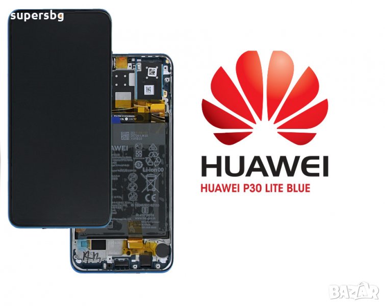 Нов 100% Оригинален LCD Дисплей за Huawei P30 Lite New Edition 2020 Marie-L21BX Дисплей + Тъч скрийн, снимка 1