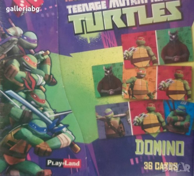 Игра домино на Костенурките нинджа (TMNT), снимка 1