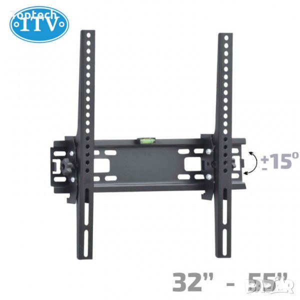 Стойка за Телевизор 32-55" инча 1TV наклон +/-15°, VESA 400, до 25кг, снимка 1