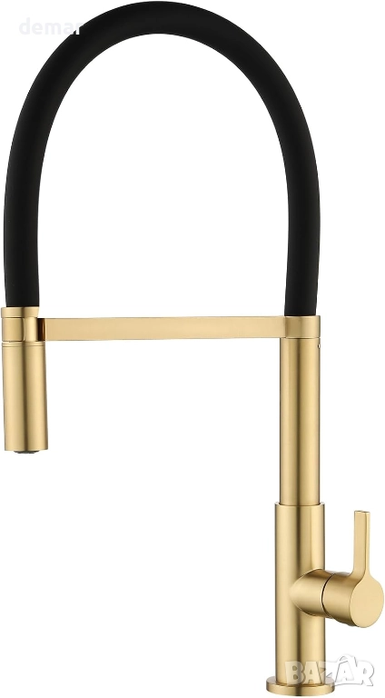 Смесител за кухненска мивка с един лост и издърпващ се разпръсквач, снимка 1