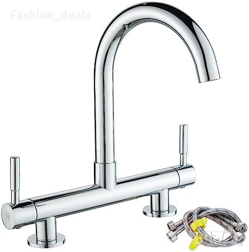 Нов Кухненски Смесител Кран за мивка вода Лесен Монтаж кухня дом, снимка 1