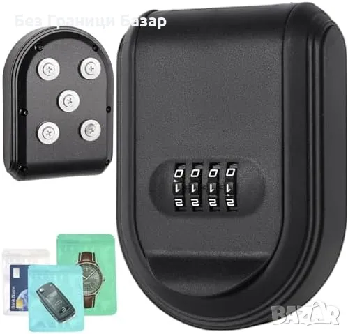 Ново Скривалище за ключ с код + магнити – за автомобил дом кутия кола, снимка 1