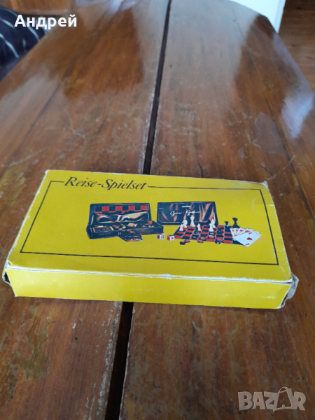 Стара игра шах,дама,карти Spielkassette, снимка 1
