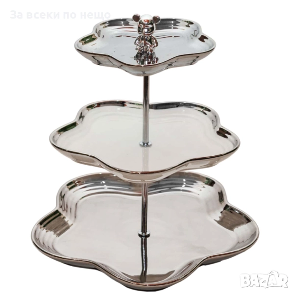Поднос за сервиране на три нива Код P1507, снимка 1
