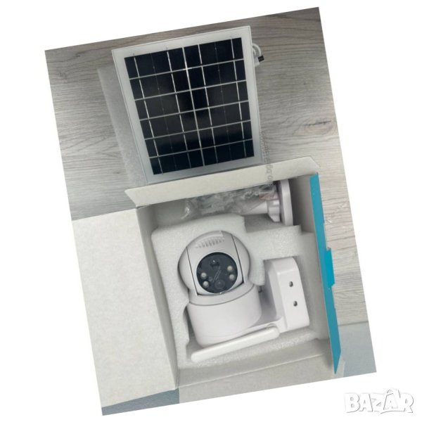 + карта 64GB ICSEE Соларна Wifi камера с отделен панел 4MP - TQ2, снимка 1