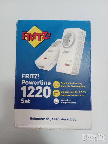AVM FRITZ!Powerline 1220 Set - Перфектно решение за стабилна мрежа, снимка 1