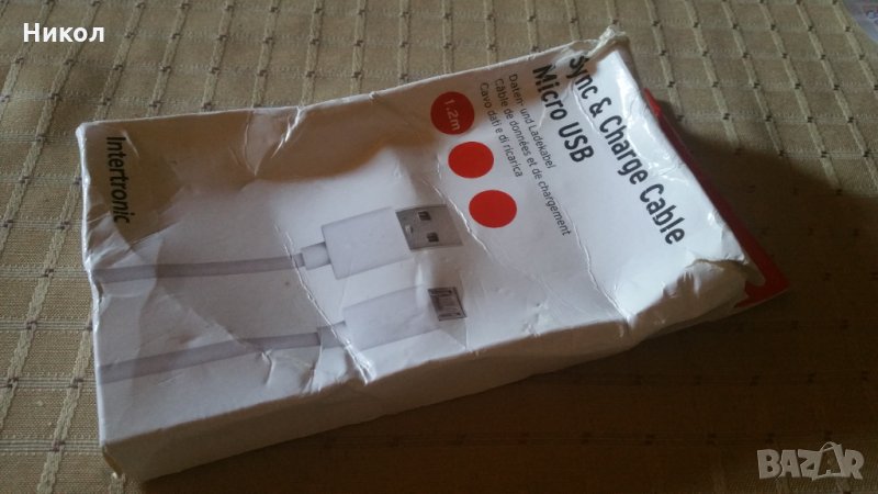 Кабел мини USB-качествен 1,2m, снимка 1