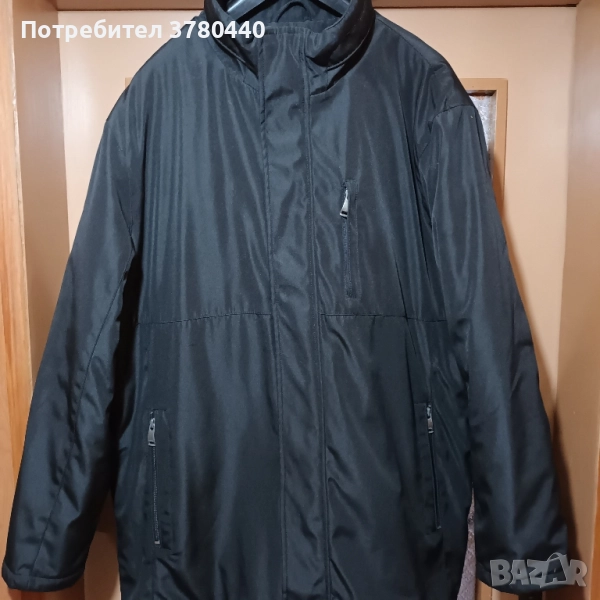 Италианско зимно гарваново черно яке "LUCIANO", снимка 1