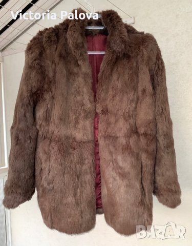 Шуба естествен косъм заек Корея, снимка 12 - Якета - 42859829