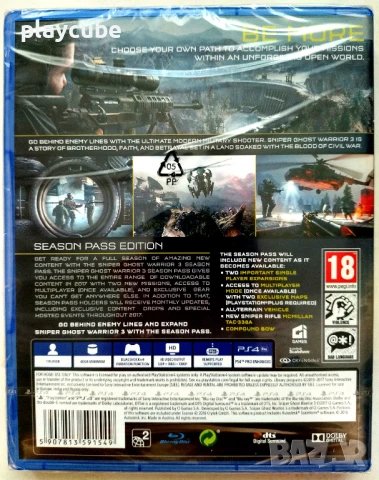 Sniper 3 - Ghost Warrior - PS4 - Playstation 4, снимка 2 - Игри за PlayStation - 50604714