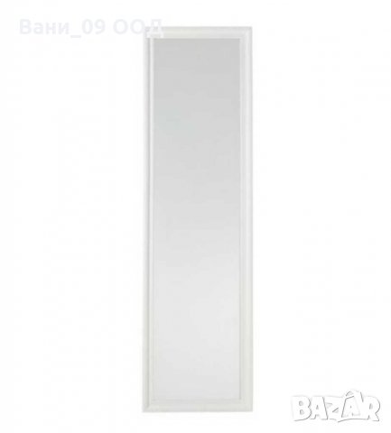 Голямо огледало с бяла дървена рамка., снимка 1 - Декорация за дома - 31956066