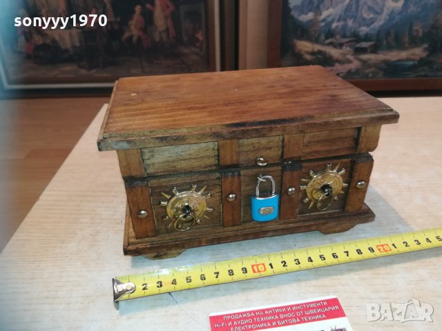 дървен морски сандък 0903211726, снимка 2 - Колекции - 32097761