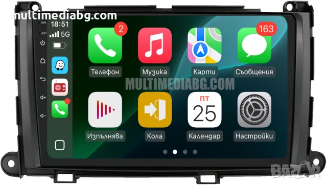 Toyota Sienna XL30 (2010-2014) Мултимедия Навигация Android