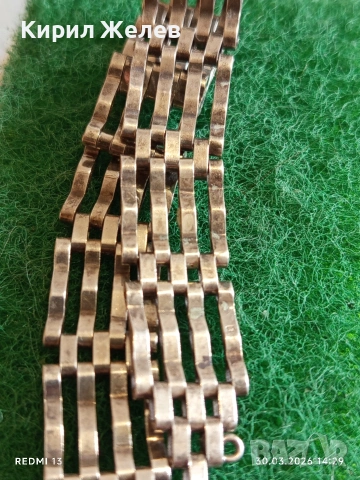 Винтидж сребърна гривна тип порта с закопчалка катинар сърце ❤️ Vonk Jewellery 53006, снимка 3 - Гривни - 54026611