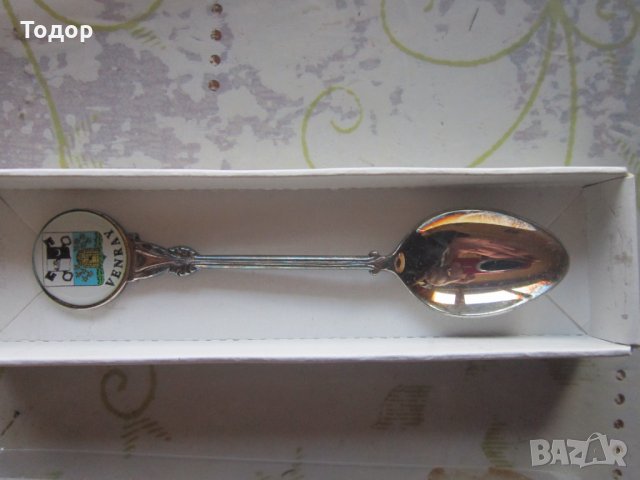 Холанска посребрена лъжичка лъжица, снимка 2 - Прибори за хранене, готвене и сервиране - 33718824