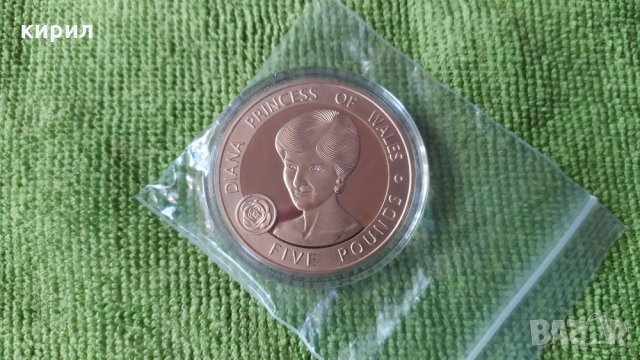 Монета принцеса Даяна, снимка 3 - Нумизматика и бонистика - 35103436