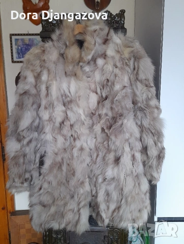 Дамски кожух и кожух от сребърна лисица 