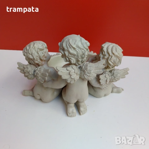 НАЙ ДОБРАТА ОФЕРТА Декоративна купичка с три ангелчета , снимка 6 - Декорация за дома - 53143725