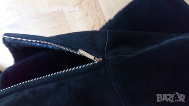 Кожено яке, Salvatore Ferragamo, IT 46, черно, снимка 3 - Якета - 42195480